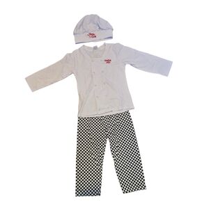 COSLAND One 2T And 4T Unisex ' 3pc Chef Costume For KIDS (Per 1 Set)